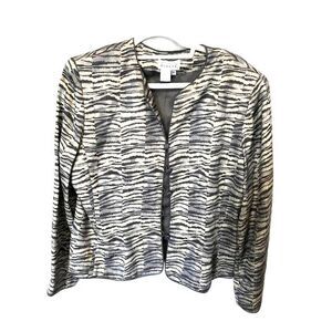 Adrienne Papel Vintage Silk Evening Jacket Size 16